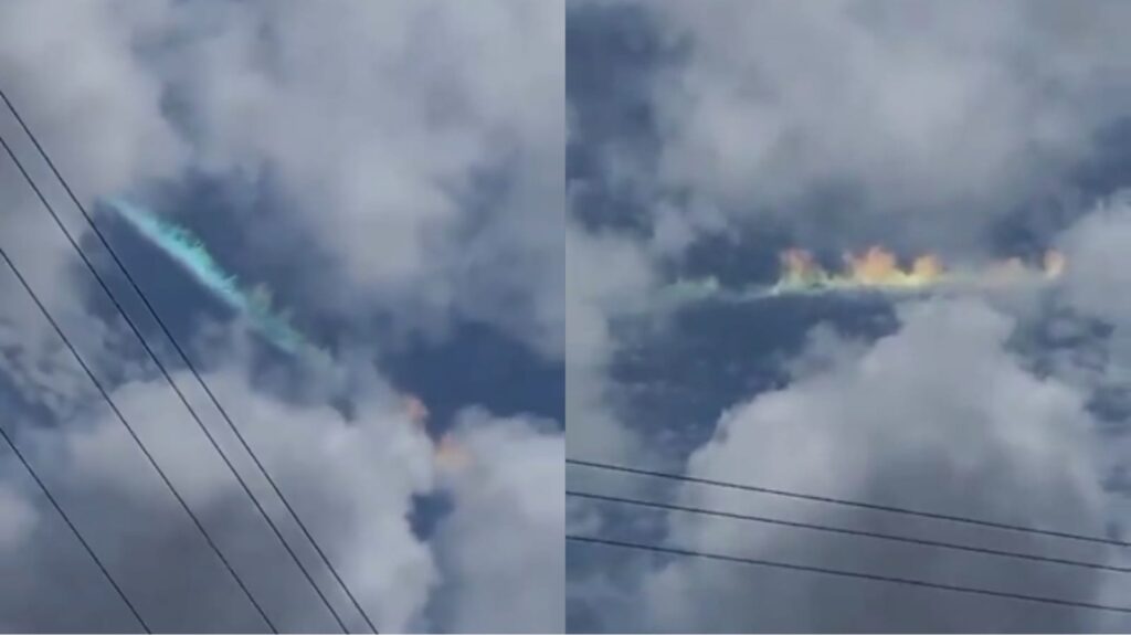 Vídeo: Arco-íris de fogo surge nos céus do Piauí e assombra moradores