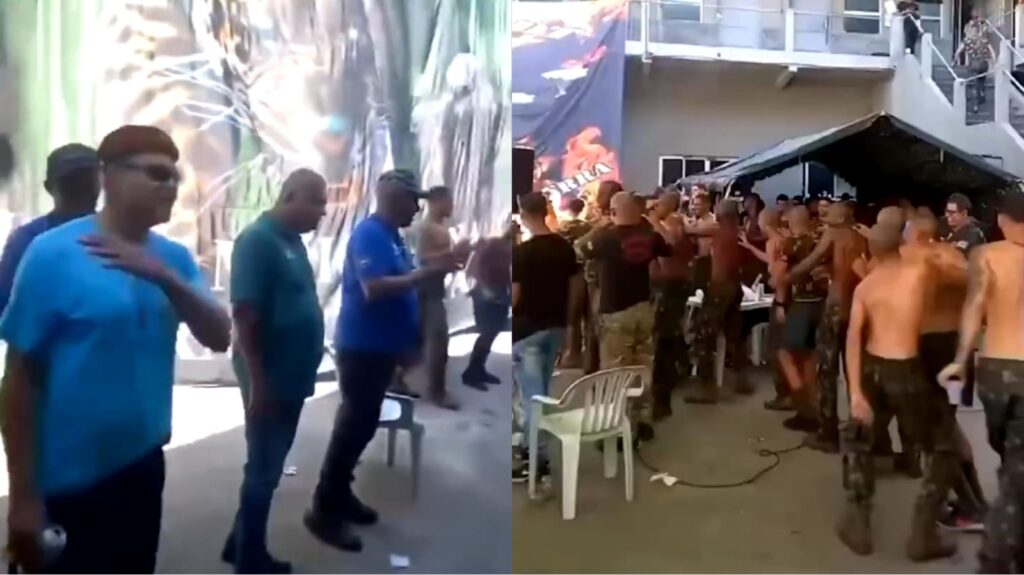 Vídeo: militares são detidos após flagra em baile funk no quartel