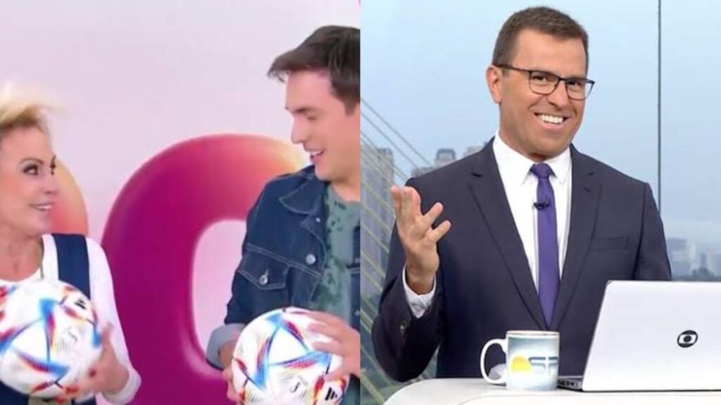 Ana Maria recebe substituto de Felipe Andreoli e alfineta Bocardi com a mudança