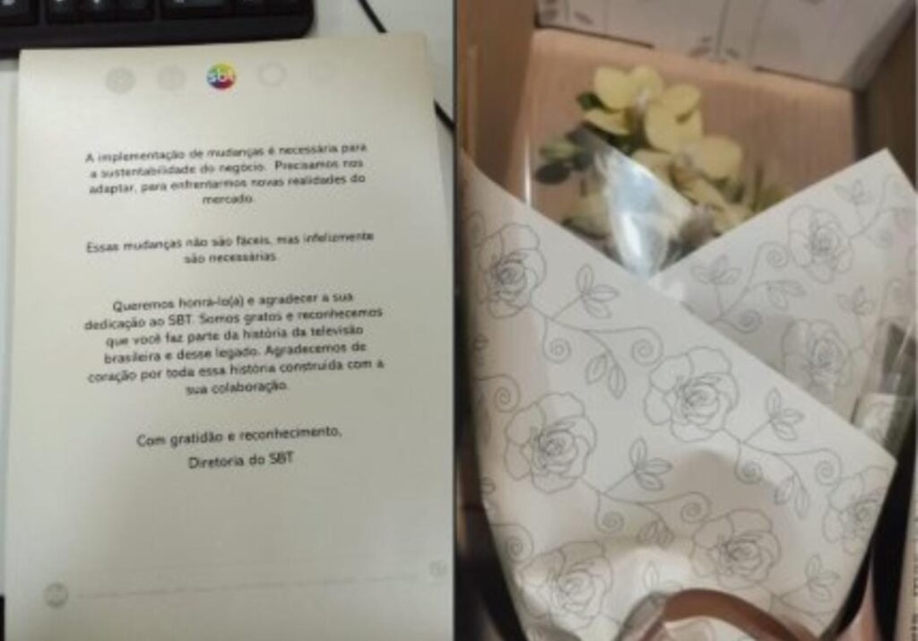 Após demissões em massa, SBT envia flores para ex-funcionários