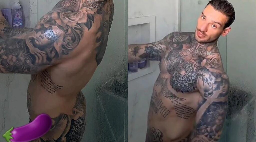 Vídeo: Lucas Lucco deixa a “beringela” aparecer em banho