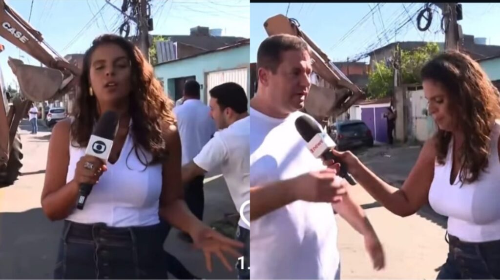 Baratas atacam repórter da Globo em entrevista ao vivo