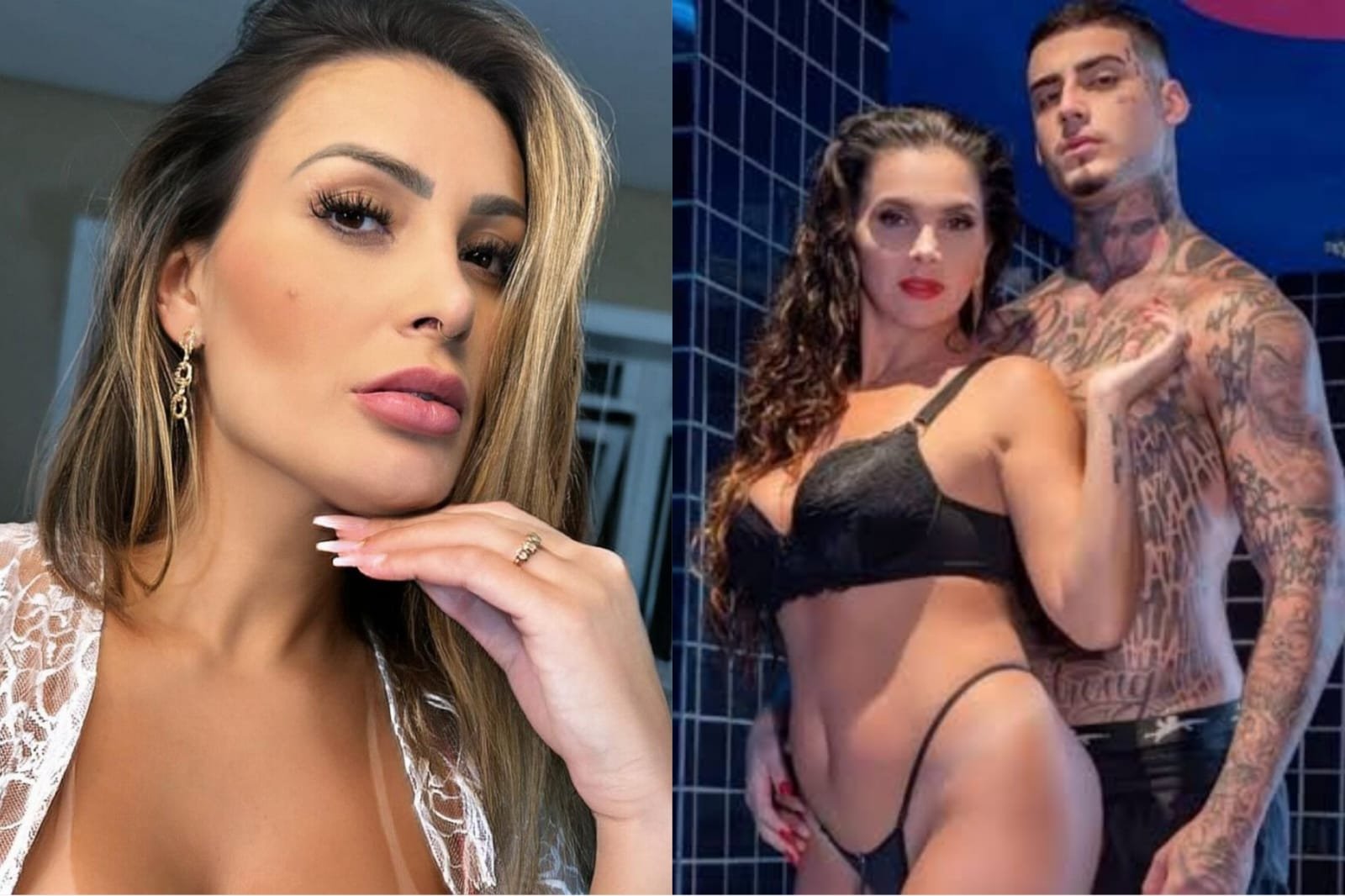 Andressa Urach detona Luiza Ambiel após gravar vídeo íntimo com seu ex