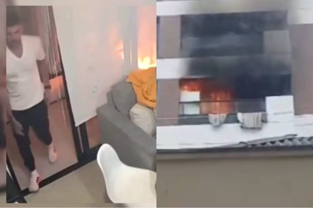 Homem se vinga de ex e é flagrado por câmera de OnlyFans enquanto incendeia apartamento