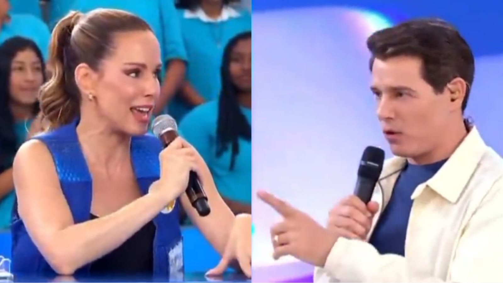 Celso Portiolli rebate ana Furtado em briga entre SBT e Globo