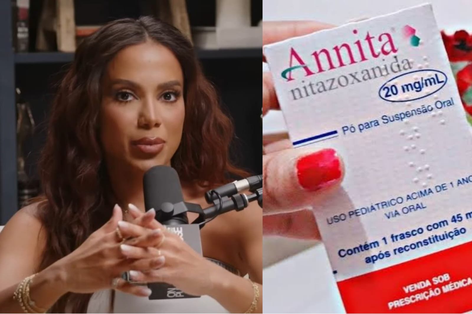Anitta entra na justiça para impedir uso de seu nome em remédio para verme