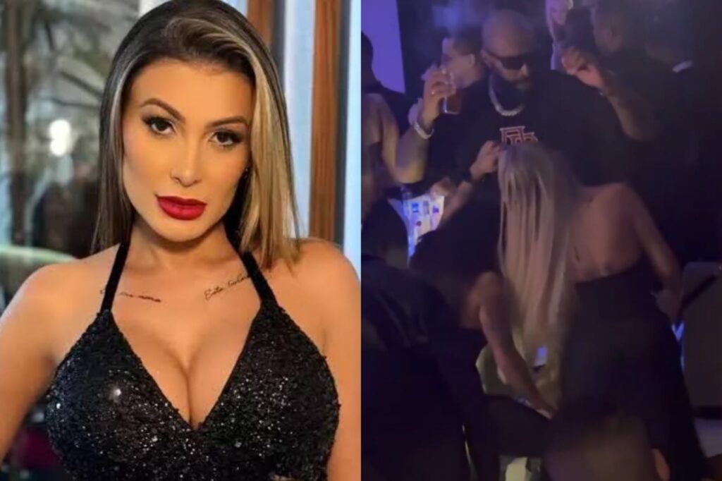 Andressa Urach é detonada após ser flagrada aos beijos com Nego Di e esposa