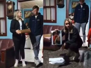 Vídeo: Mulher faz chá revelação fake para expor traições de marido