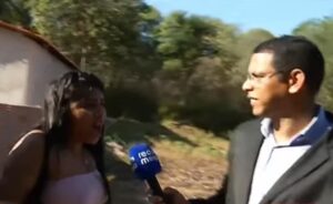 Repórter é agredido por grávida traficante durante entrevista