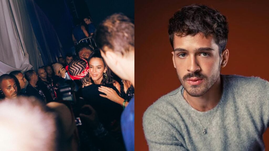 João Guilherme causa climão em festa ao ver Marquezine com artista internacional