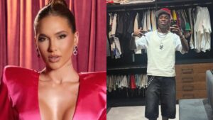 Virginia Fonseca vaza story em closet de Vini Jr após dormir na mansão do jogador